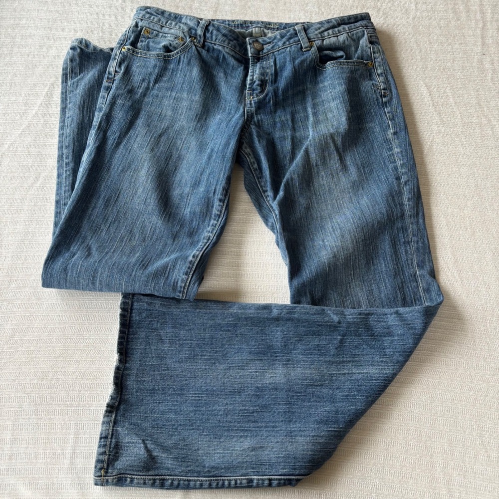 LEI Ashley Low Rise Slim Bootcut Jeans 9 Regular Blue‎ Denim Medium Wash
